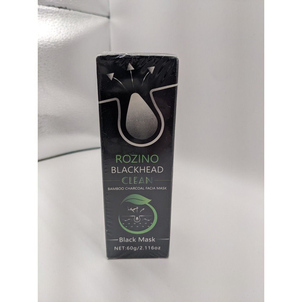ROZINO Blackhead Clean Bamboo Charcoal Facial Mask C-100 60g 2.116oz‎ New Sealed